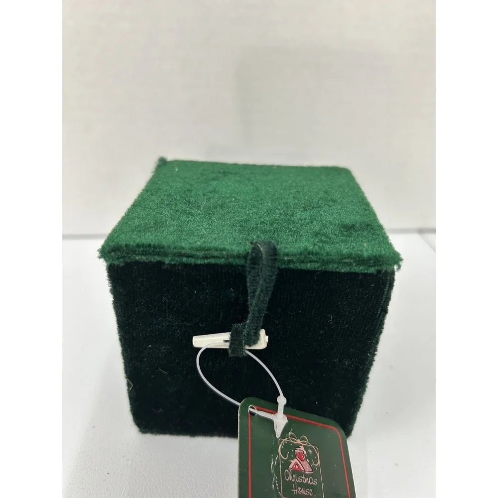 Christmas House 70mm‎ Hand Painted Glass Ball Ornament Snowy Cottage Box Gift